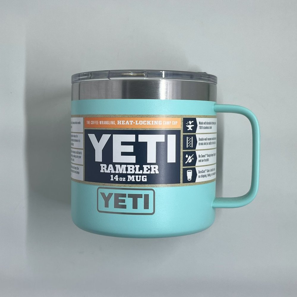 NEW Yeti Rambler 14oz Mug Seafoam